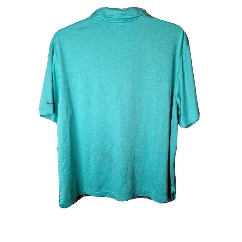 Reebok Golf Men's Green Polo Shirt Size 3xl XXXL t61